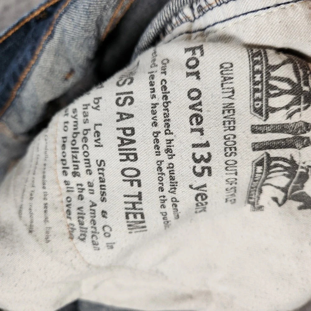 Levi's 559 Jeans Men's 42X31 (Tag 40X32)‎ Blue Relaxed Straight Red Tab Pre-Own